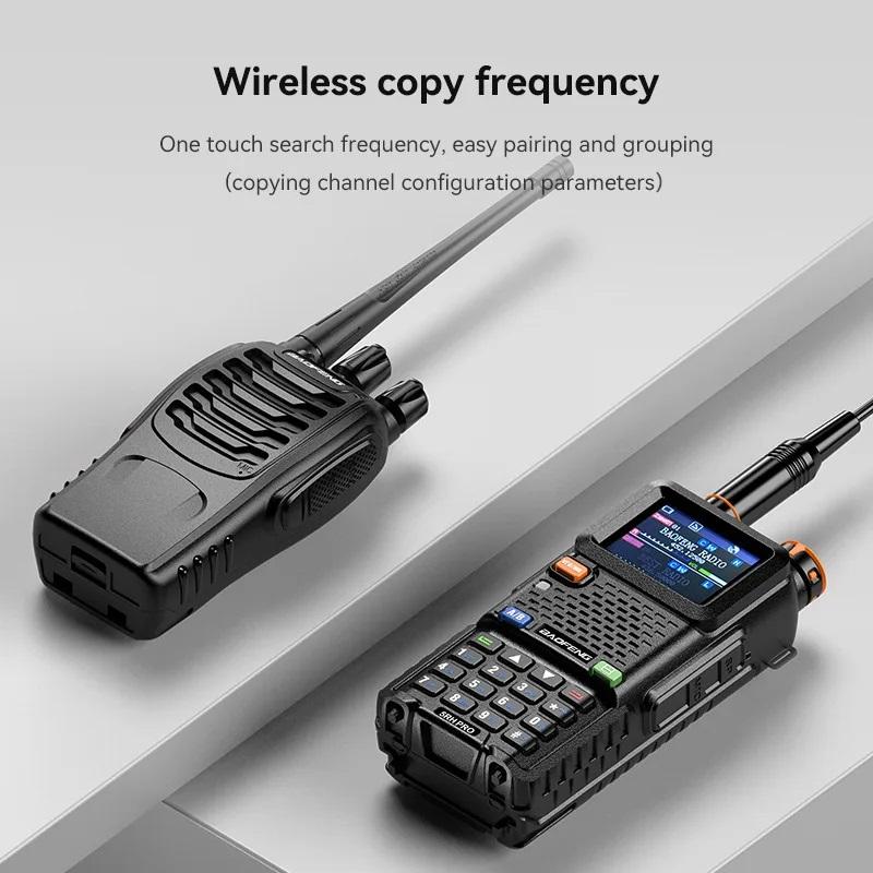 Product Introduction of Baofeng UV-5RH PRO Walkie Talkie GPS 10W High Power Multi Band AM UHF/VHF Radio One Key Copy Frequency 640CH FM Radio Type-C Fast Charging Two Way Radio Long Range 24