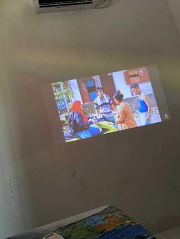 Product Review of Smart HY300-A RAM 2/16 GB Projector 4K HD Android Dual WIFI 6.0 6000 Lumens Bluetooth from A**🖤 1