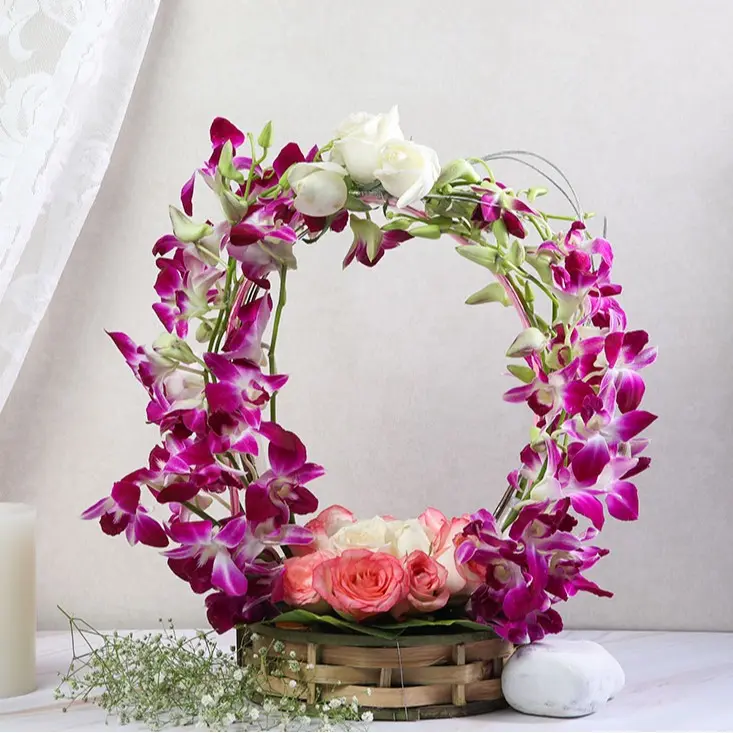 ANGGREK DENDRO DAN BULAN DEWASA ARTIFICIAL PLANT 2 PCS - BAGUS DAN ESTETIK