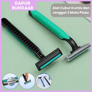 DB68 Alat Cukur Kumis /Alat Cukur Jenggot 2 Mata Pisau /Pisau Cukur Kumis /Pencukur Kumis Cukuran Wajah Ketiak