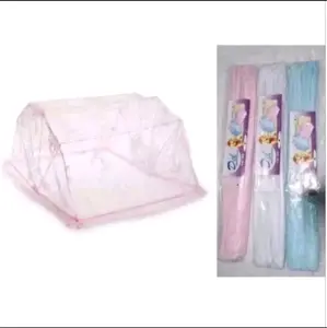 Kelambu Bayi Anti Nyamuk dengan Kawat Diameter 24mm dan Lapisan Varnish - Tahan Lama dan Mengkilap (Biru) - Putih