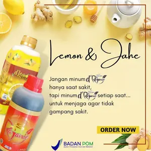 Minuman dRaja Sari Lemon Murni dan Jahe Alami untuk Kesehatan Jus