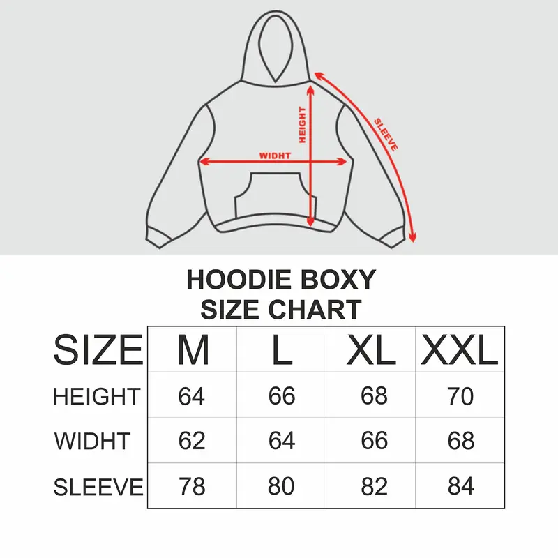 BREW ID Hoodie Boxy Oversize Tebal Hitam untuk Pria dan Wanita - Fleece PE Tebal Gramasi 280 4