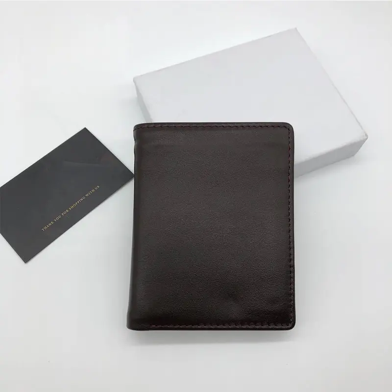 Ví nam da bò nguyên tấm dáng đứng NL Leather độ bền trên 6 năm 7