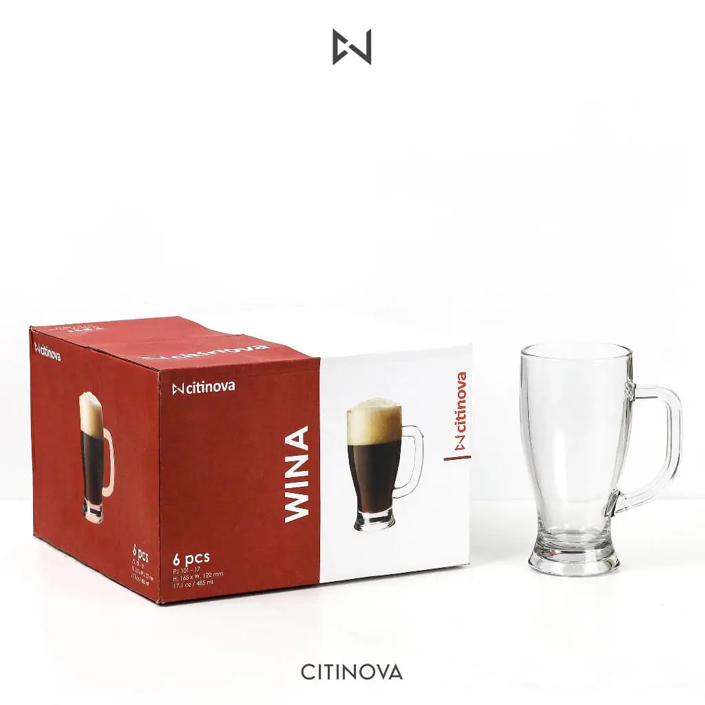Gelas Kaca Citinova WINA 485 Ml (1 set 6 Pcs) Minuman