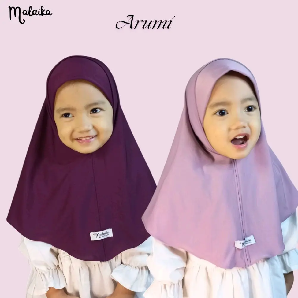 Arumi - Hijab Bergo Instan Anak Pet Malay Jersey
