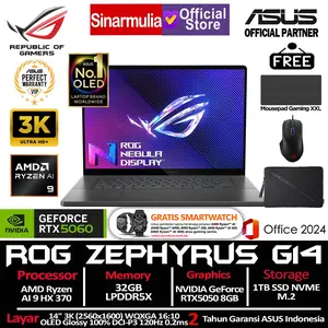 ASUS ROG Zephyrus G14 GA403WM Ryzen AI 9 HX370 RTX5060 1TB SSD 32GB 3K OLED 100%sRGB 120Hz Win11+OHS