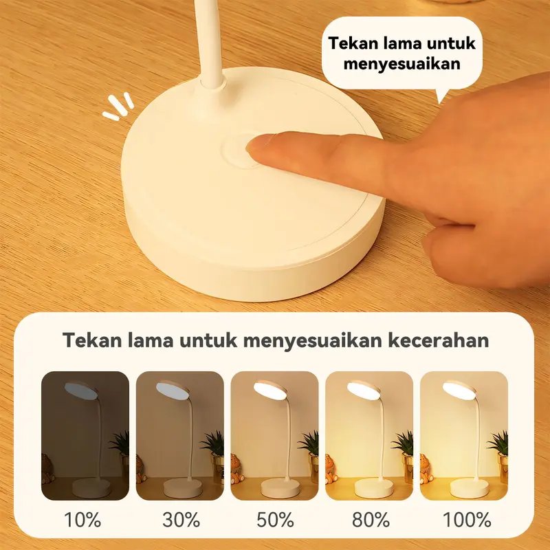 Skylumba Lampu Meja Serbaguna LED Lampu Belajar Estetik Perawatan Mata 3 Varian Pencahayaan Aesthetic Multifungsi LL08 4