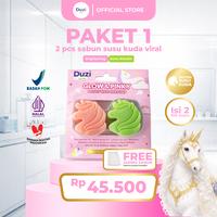 Gambar [BARU] Duzi Skin GLOW & PINKY - Sabun Susu Kuda Gen2 - Bright Wild Bar Soap - 100gram dari Duzi Skin Kab. Tulungagung 1 Tokopedia