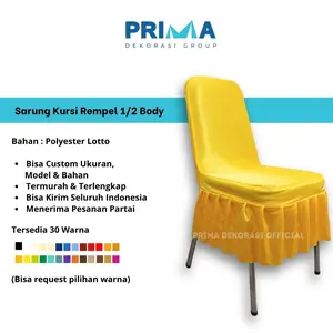 Sarung Kursi Futura Setengah Body Rempel Rok Cover Chair Kain Abutai Felamin