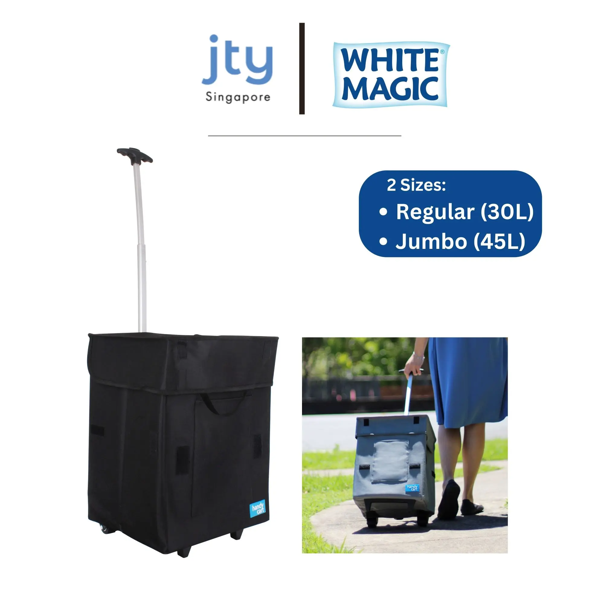 White Magic Handy Cart Midnight