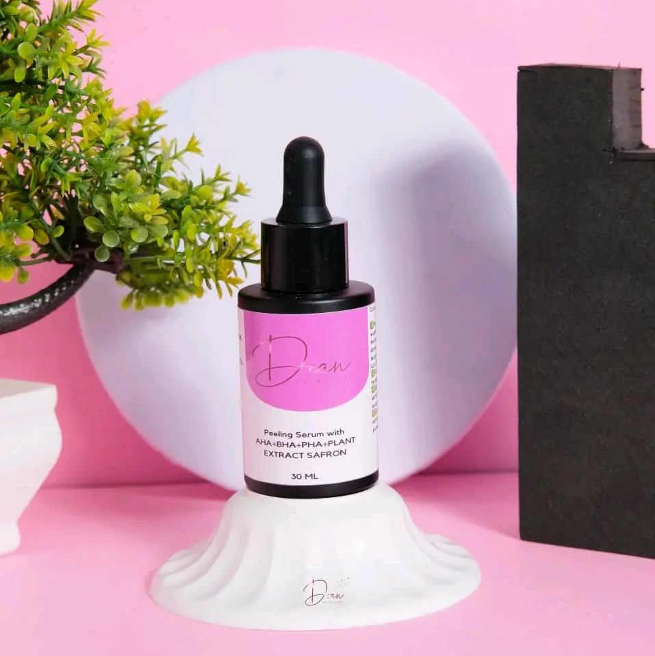 peeling serum with AHABHA+PHA+PLANT EXTRC SAFFRON Essence Wajah Mencerahkan Extract Perawatan