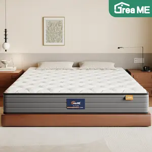 GREAME Kasur Springbed 2 Orang Tebal 20CM Busa High Density Memory Foam Pocket Spring bed Anti Alergi Gratis Bantal Live3