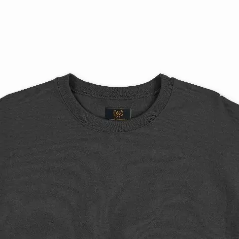Sweater Crewneck Basic Polos Unisex Bahan Fleece Size M - XXL Warna Hitam Terbaru 1