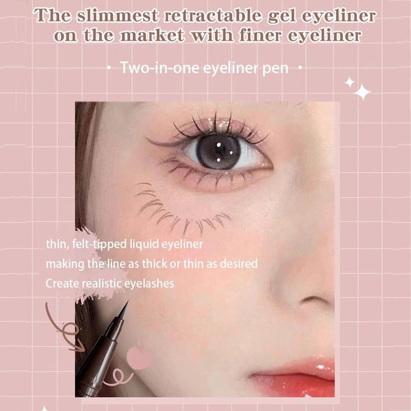 Product Introduction of Double-Headed Eyeliner Pen 2-in-1 ing High Pen Waterproof Easy To Not Sweatproof Fade D2Q7 36