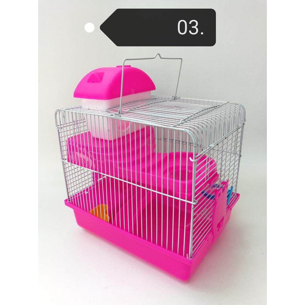 HCL03 Hamster Cage House 27cm x 21cm x 25cm  (Random Colors) Sangkar Rumah Hamster