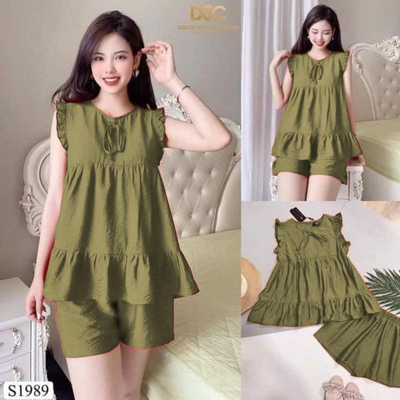 ONE SET STELAN BAJU SANTAI  pakaian wanita bisa untuk baju tidur juga Atasan Celana Fit Piyama 2