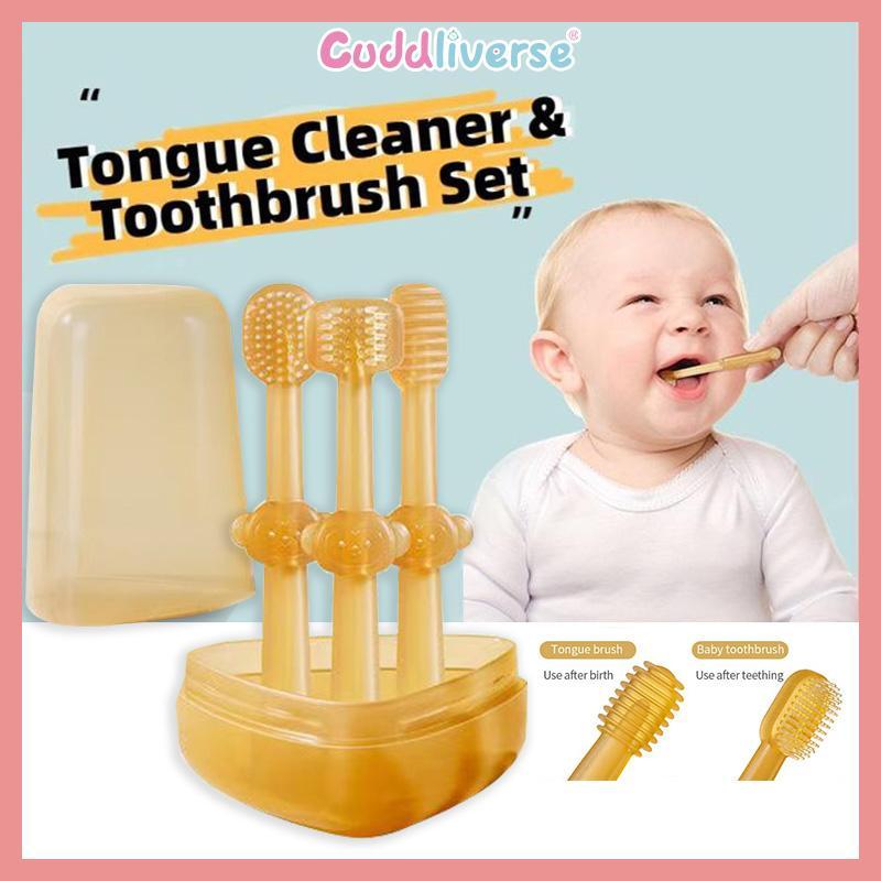 3pcs-silicone-baby-toothbrush-suitable-for-newborns-and-0-3-year