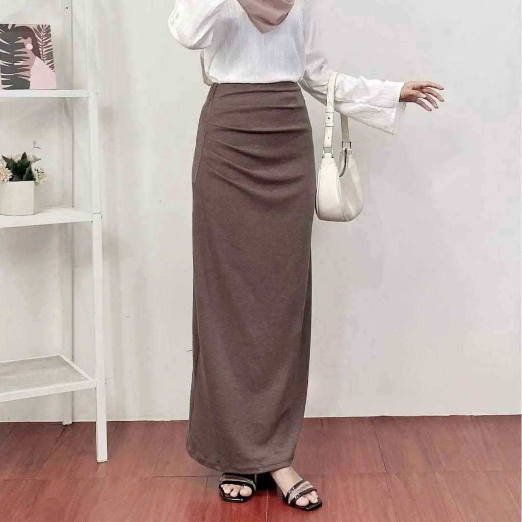 YEON LONG SKIRT / SKIRT ROK KNIT / ZolLaris.id