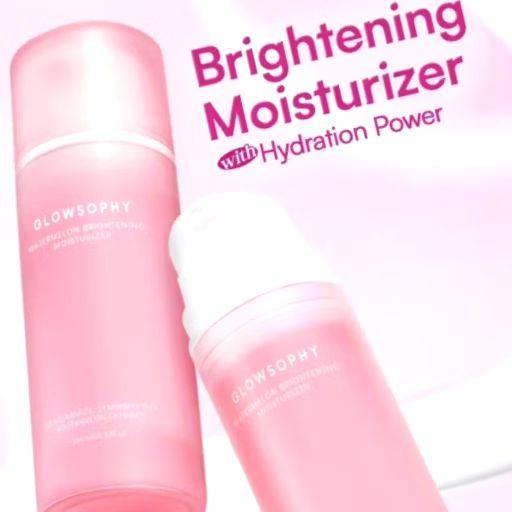 Glowsophy Watermelon Brightening Moisturizer Gel 100ml Pelembab Wajah Ringan Mencerahkan Kulit dan Meratakan Warna Kulit dengan 5% Niacinamide
