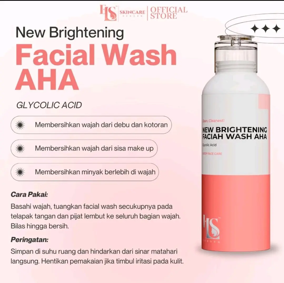 LS Skincare "Facial Wash" New Glowing Membersihkan kotoran