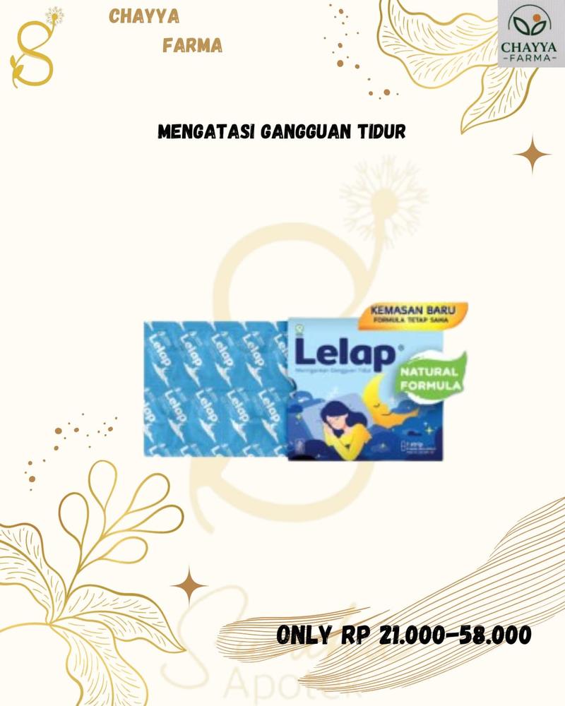 Lelap Obat Khusus untuk Mengatasi Gangguan Tidur Meringankan Masalah Tidur Anda - strip