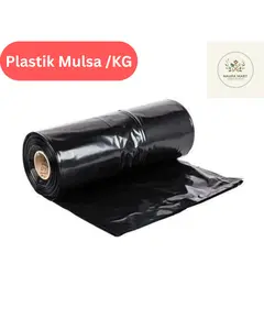 Plastik Mulsa Kemasan 1Kg Panjang 40 Meter/Plastik Mulsa Hitam Perak/Plastik Pertanian Warna Silver/Perak Pelindung Tanaman