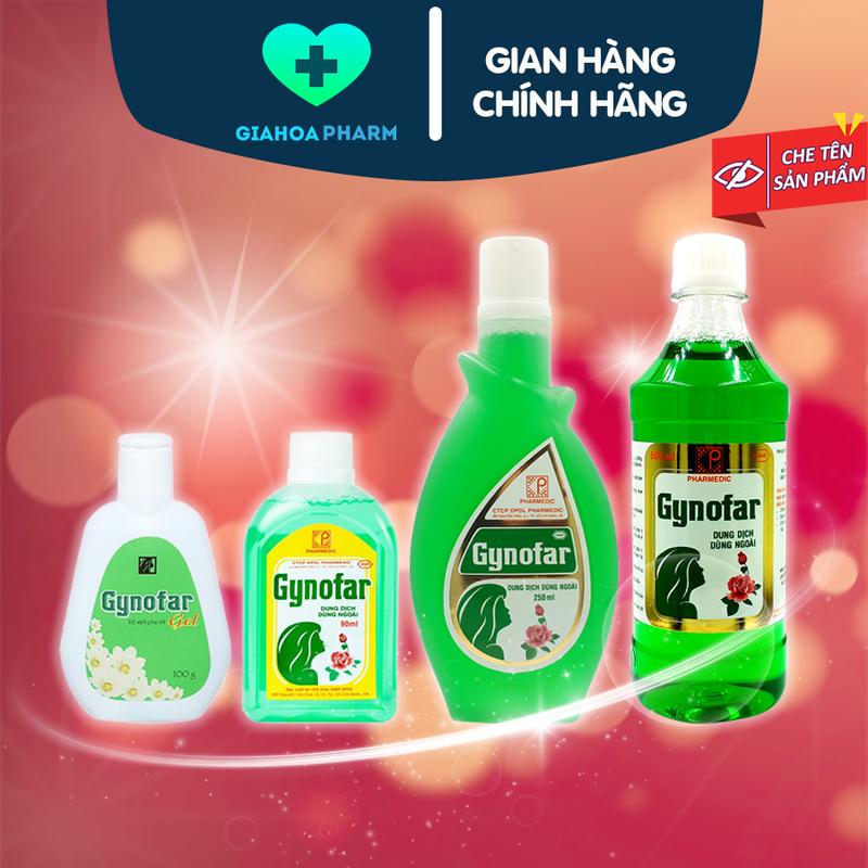 Dung dịch Gynofar giúp vệ sinh phụ nữ, sát trùng vết thương, mụn, rôm sảy,…