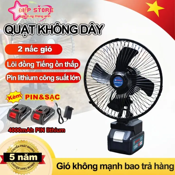 Quạt Makita Tích Điện Bản 8inh Kết Hợp 2 Tốc Đố Gió Sử Dụng Chân Pin Phổ Thông , Kết Hợp Pin 10cell Và Pin 20cell Bền Bỉ Và Không Gian Mắt Rộng
