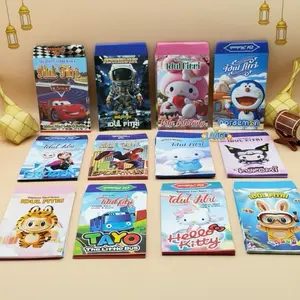 (100pcs) Amplop Lebaran Medium Motif Tema Lebaran dan Kartun Anak anak Bahan Art Paper Ukuran 12 cm x 7 cm Amplop Lebaran Lucu dan unik