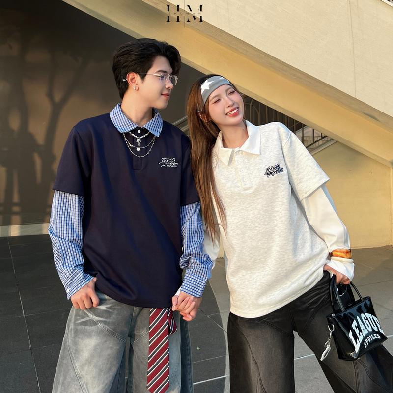  Áo Sweater Nỉ Layer Shirt Double Star Chất Vải Nỉ 2 Da Cao Cấp Nam Nữ Unisex SIXHUMAN HMA039 