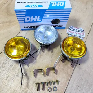 Foglamp fog lamp lampu kabut bulat universal kecil isi 2 Car