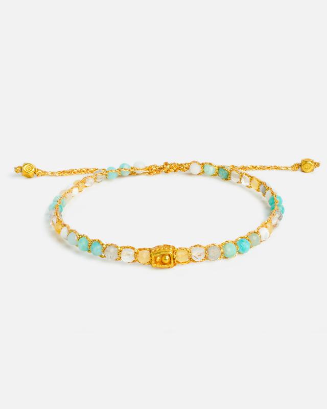 Mercury Celestial Ligh Tali Warna Gold | Gemstones Bracelet for Women Aesthetic Samapura Gelang 0