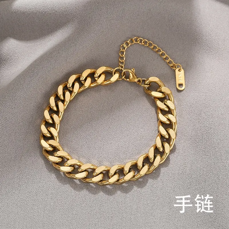 Gelang Titanium Polos Anti Karat untuk Pria dan Wanita - Bracelets 4