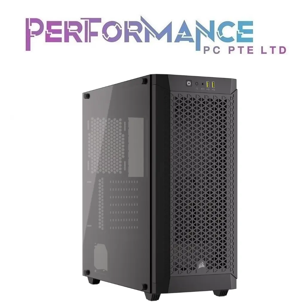 CORSAIR 480T Airflow Tempered Glass Mid-Tower Case, Black (2 YEARS WARRANTY BY CONVERGENT SYSTEMS PTE LTD)