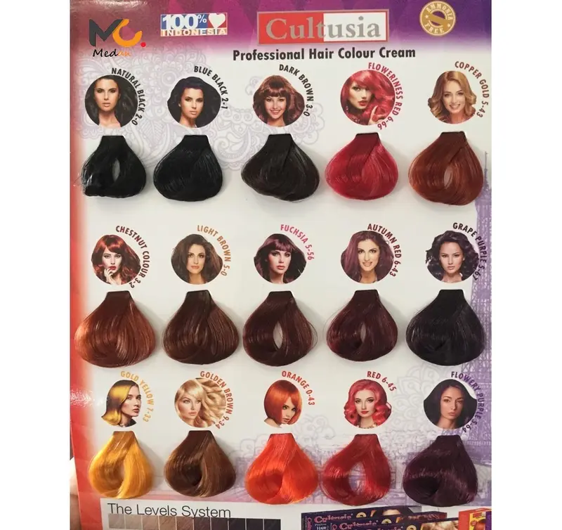 CULTUSIA Hair Color Cat Rambut Semir Pewarna Permanen 30ml 5