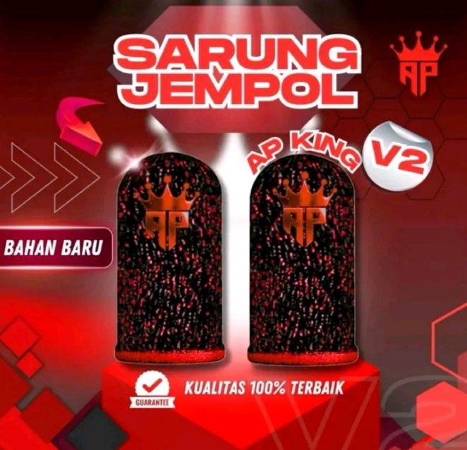 AP King Sarung Jempol V4 Logo Reflective Responsif Sensi Game FF untuk Free Fire Gaming by Andra ST Tipe Responsif Sensif Cleaning