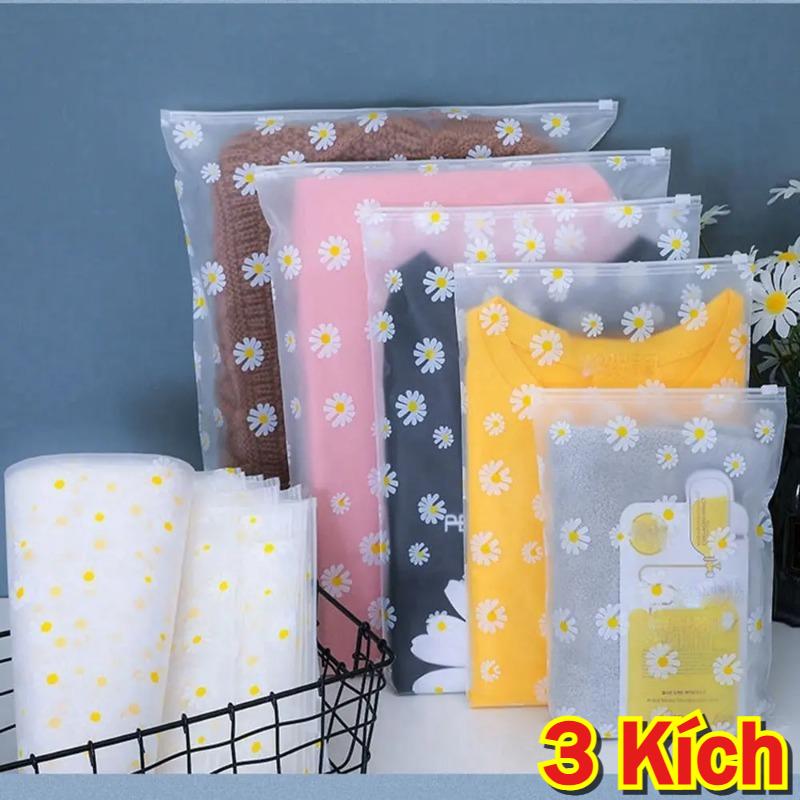 20 cái Túi Sắp Xếp Hành Lý Du Lịch / Túi Khóa Kéo Daisy Mờ Chống Nước / Cho…