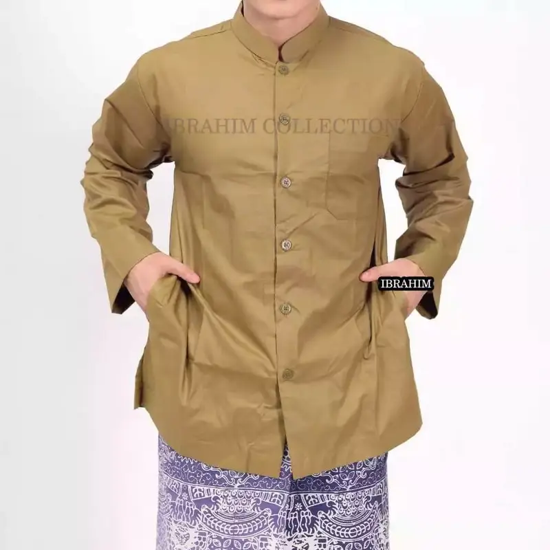 Al Karim - Koko Dewasa Muslim lengan Panjang Nyaman dipakai  pakaian Muslim 2