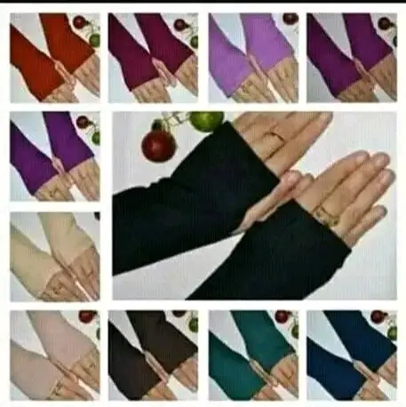 handshock jempol polos muslim  Wanita Handsock Panjang spandeks pink808 handsockbolakbalik korea rayon spandek salem Spandex White Cuci Kering premium kasut tangan kaos manset tangan anak