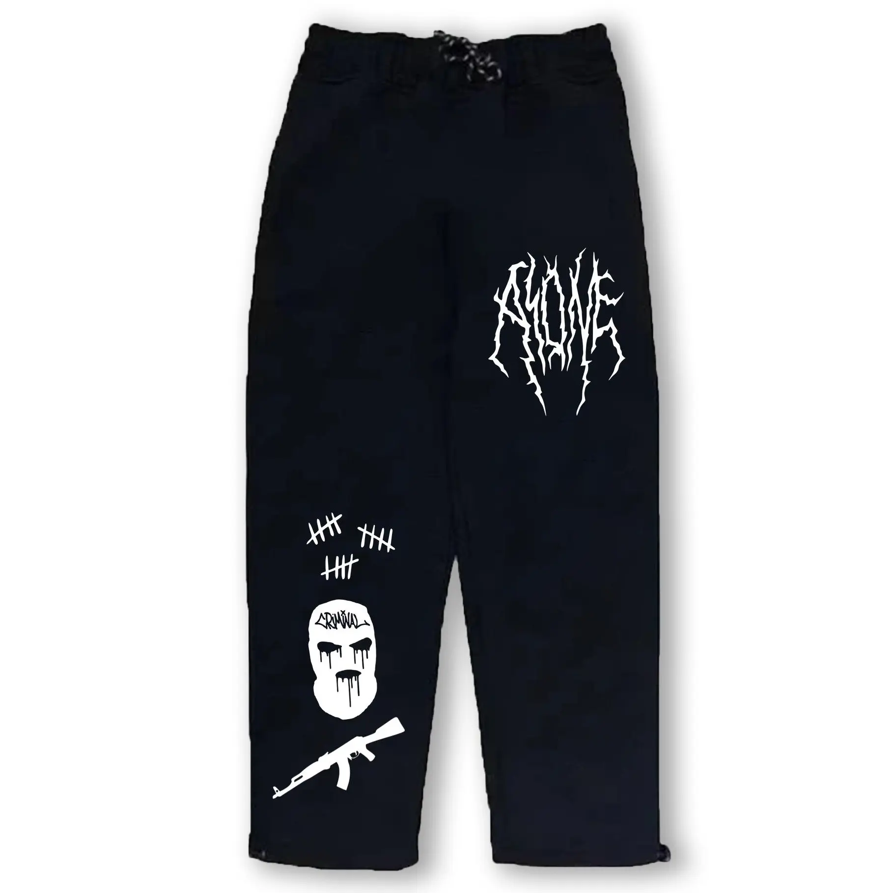 Celana Baggy Pants Pria Wanita Skenna Gombrong Fleece Tebal