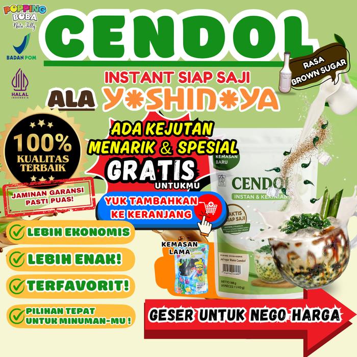 Gambar [Ready] Jelly Cendol Dawet Kecebong Hijau 500 Gram | Instan Siap Saji | Tanpa Perlu Dimasak | Untuk Topping Minuman | Popping Boba Nata Jelly dari Nata Jelly Official Store Kota Bandung Tokopedia