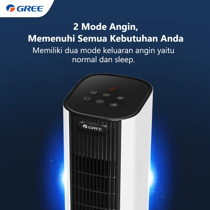 GREE Tower Fan Air Cooler Kipas Angin Model GTA-ACOOL6 Kapasitas 6L with Aromatherapy ACOOL 6 4