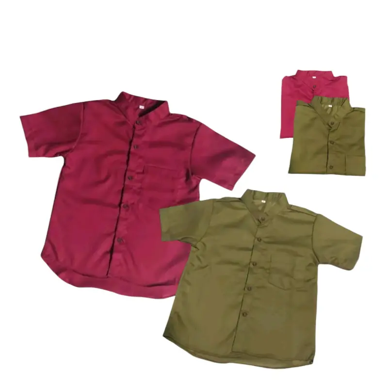 kemeja anak lengan pendek 1-9 tahun Katun 2