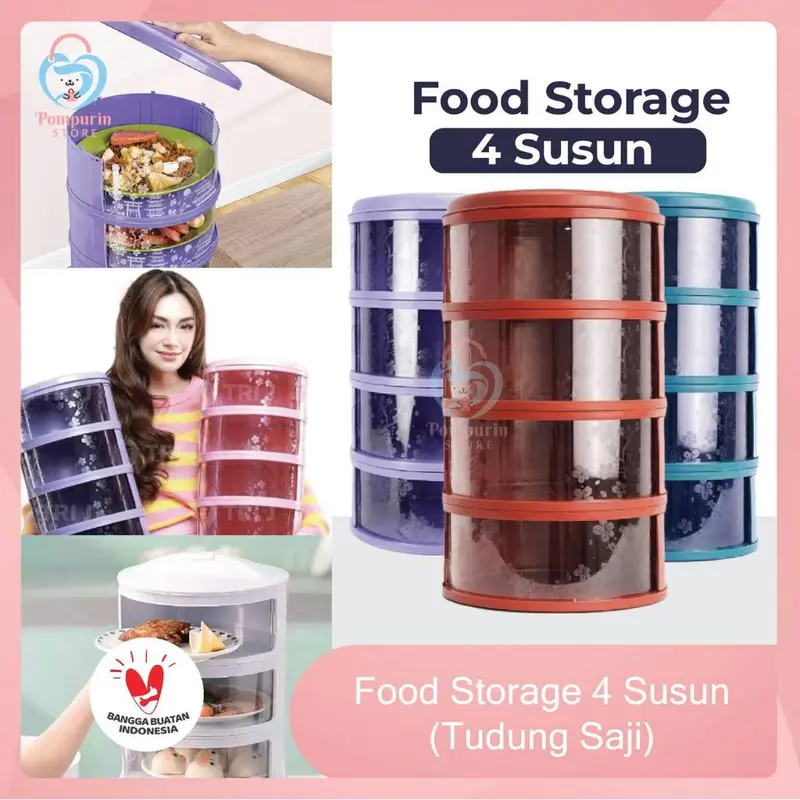 Food Storage 4 Susun  - Tudung Saji Susun 4 Layer 0