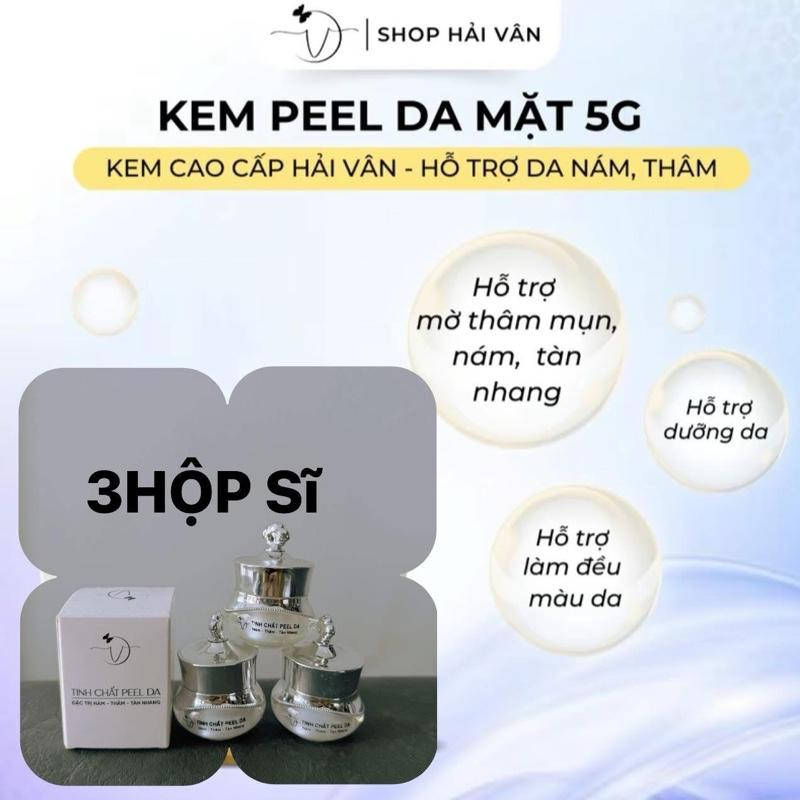 (Sĩ 3hộp peel da) kem peel da cao cấp Hải Vân  Mờ thăm mụn chăm sóc da ,