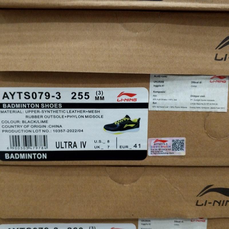 Product Introduction of sepatu badminton lining ultra IV original 0