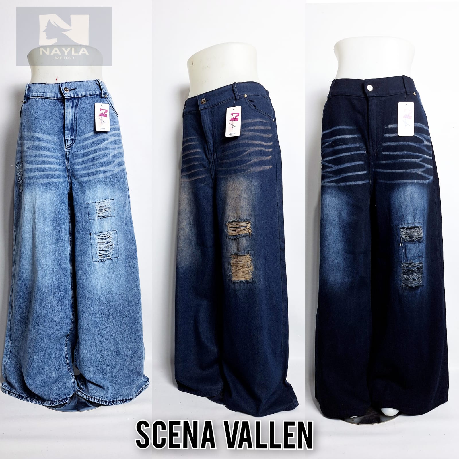 (SCENA VALEN) FIT BB 65 - 80 Kg Jeans 9.5oz jeans  oversize – Nyaman