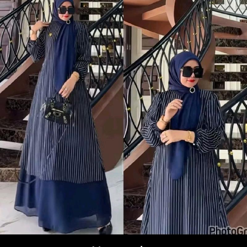 COD DRESS LAYLA SET HIAJB SEGIEMPAT CANTIK MEWAH ELEGAN TERBARU MOTIF LIMITED EDITION 3