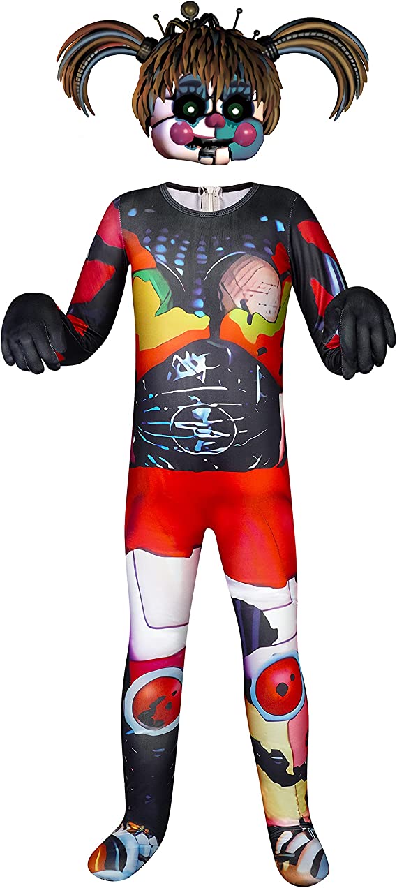 Kid's Shadow Glitchtrap FNAF Cosplay Costume Halloween party Bodysuit  Jumpsuit